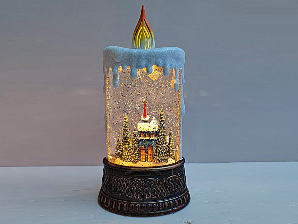 Снежный шар-свеча "Замок"